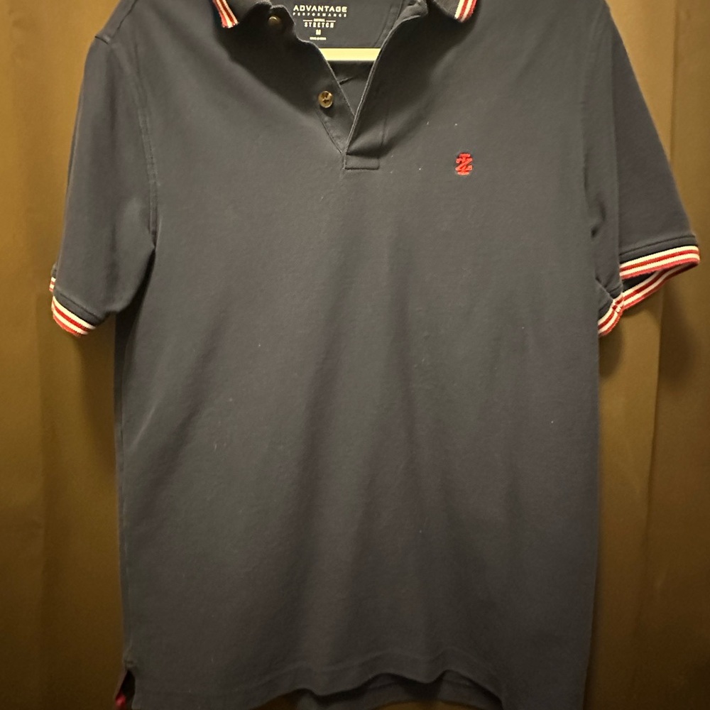 Izod Blue‎ and Red Polo Shirt Classic Design